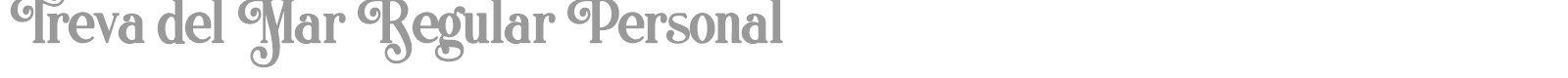 Treva del Mar font preview